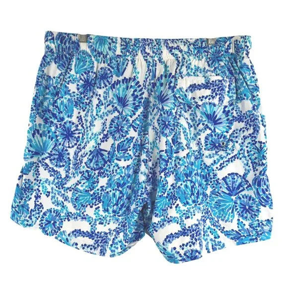 Lilly Pulitzer Swim Trunks Mens XL‎ Turquoise Oasis Shell Me You Love Me SW-2104